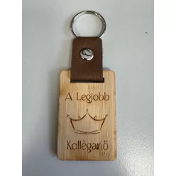   "A legjobb kolléganő" egyedi gravírozott kulcstartó