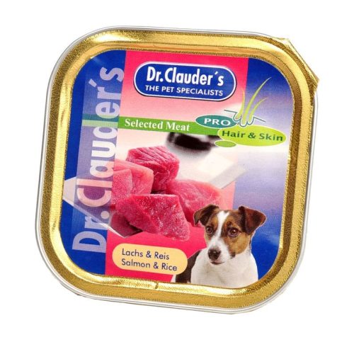 Dr.Clauders Dog Selected Meat Lazacos és rizses alutálka 100g