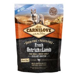   Carnilove Fresh Adult Dog Small Ostrich & Lamb Excellent Digestion- Strucc és Bárány Hússal 1,5kg