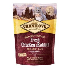   Carnilove Fresh Adult Cat Chicken & Rabbit Gourmand- Csirke és Nyúl Hússal 400g