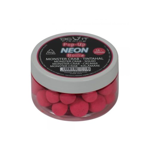 Dovit Pop-Up Neon Boilie 16-20mm - monster crab-tintahal 110g