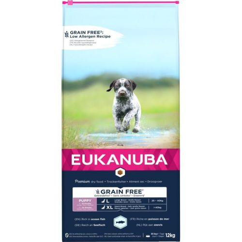 Eukanuba Puppy & Junior Grain Free Large Ocean Fisch 12kg