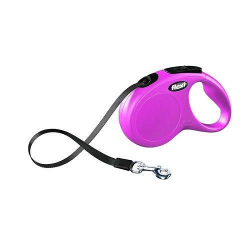 Flexi New Classic szalagos automata póráz M 5m 25kg-ig pink