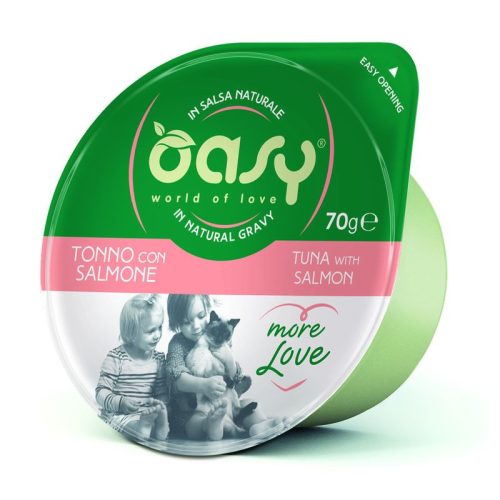 Oasy Cat Tálka More Love Tuna & Salmon 70g