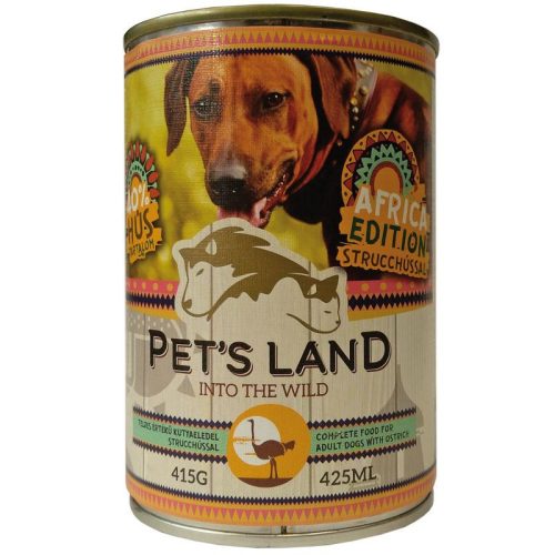 Pet s Land Dog Konzerv Strucchússal Africa Edition 415g