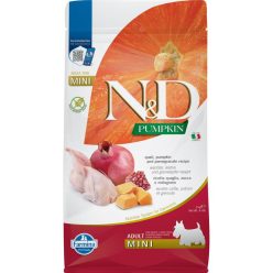   N&D Pumpkin Dog fürj & sütőtök,gránátalma adult mini 2kg