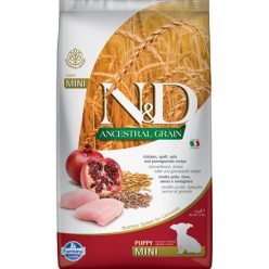   N&D Dog Ancestral Grain csirke,tönköly,zab & gránátalma puppy mini 2,5kg