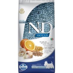   N&D Dog Ocean tőkehal, tönköly, zab & narancs adult mini 7kg