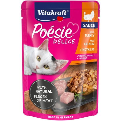 Vitakraft Poésie Delice Macska Alutasak Pulyka 85g