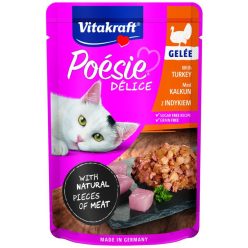   Vitakraft Poésie Délice Macska Alutasak Pulykahús Zselében 85g