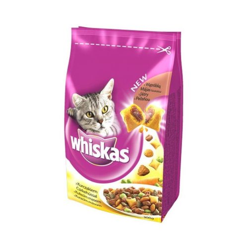 Whiskas Száraz Csirke -Májas Falat 300g