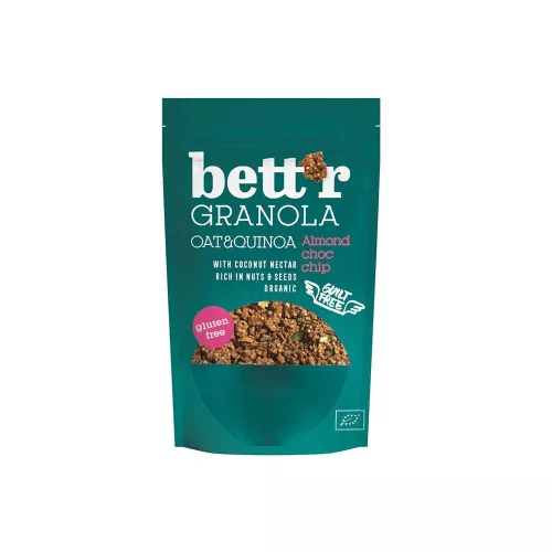 Bett r Mandulás és csokidarabos granola - bio - 300g