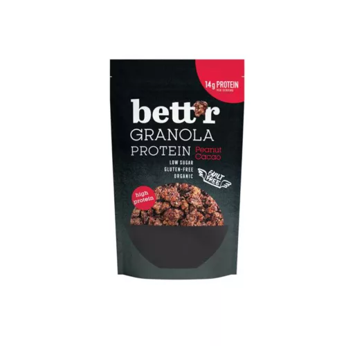 Bett r Fehérjés mogyoró-kakaó granola - bio - 300g
