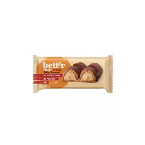 Better Bett r Bio Ostyaszelet Sós Karamell krémmel - 33 g