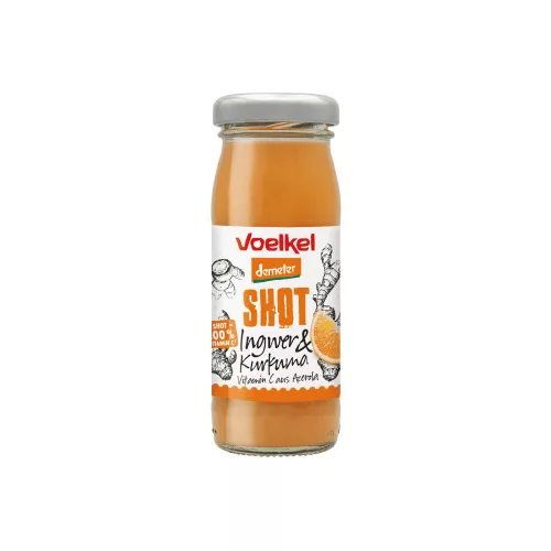 Voelkel Gyömbér Shot Kurkumával - Demeter - 95ml