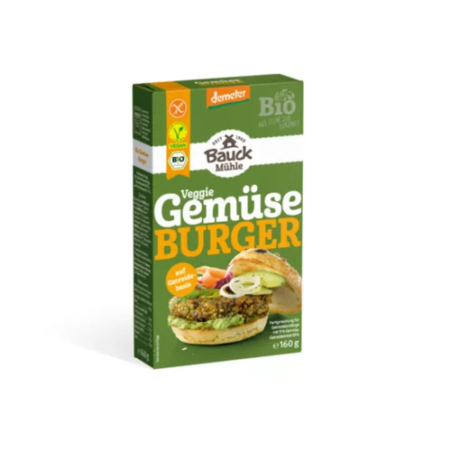 Bauck Hof Zöldség Burger - bio - 160g
