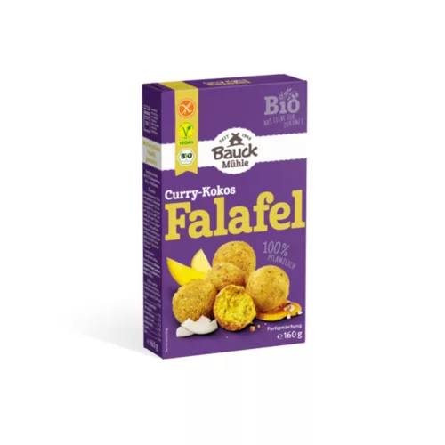 Bauck Hof Curry-Kókusz falafel mix - gluténmentes - bio - 160g