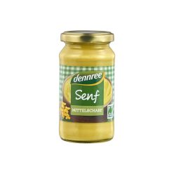 Dennree Mustár enyhén csípős - bio - 200ml