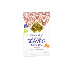 Clearspring Kurkumás ropogós tengeri alga - 4g