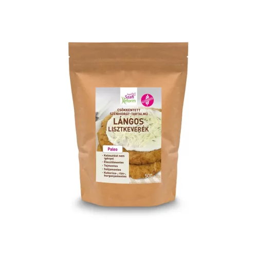 Szafi Szafi Reform csökkentett-szénhidráttartalmú lángos lisztkeverék  - gluténmentes - 500g