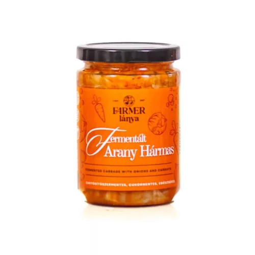 FarmerLánya Fermentált Arany Hármas (Káposzta, répa és vöröshagyma) - 370ml