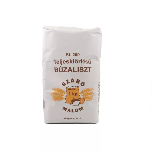 Szabó Malom Teljes kiörlésű búzaliszt BL200 - 1kg