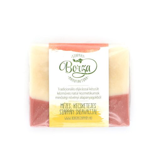 Borza Mézes Kecsketejszappan Sheavajjal - 100g