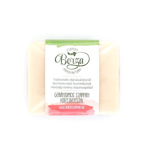 Borza Gerániumos Szappan Hibiszkusszal - 100g