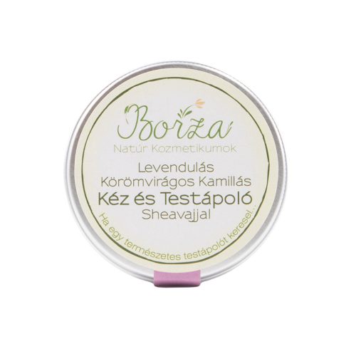Borza Levendula körömvirág kamilla sheavaj Kézkrém - 75ml
