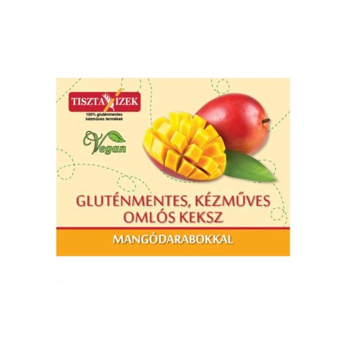 Tiszta Ízek Omlós keksz mangódarabokkal gluténmentes  - 180g
