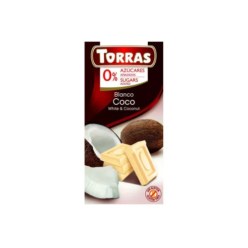 Torras Kókuszos fehércsoki - 75g