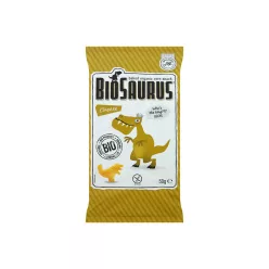 BioSaurus BioSaurus sajtos kukorica snack - bio - 50g