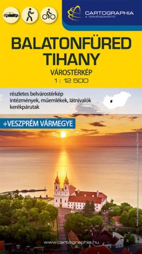 Balatonfüred, Tihany várostérkép