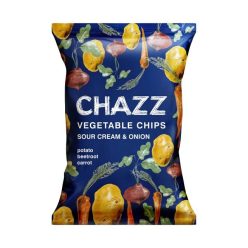   Chazz Vegetable Sour Cream and Onion hagymás tejfölös burgonyachips 75g