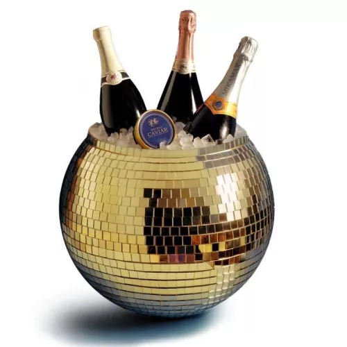 Disco Ball Ice Bucket arany Discogömb italhűtő jégvödör 11liter