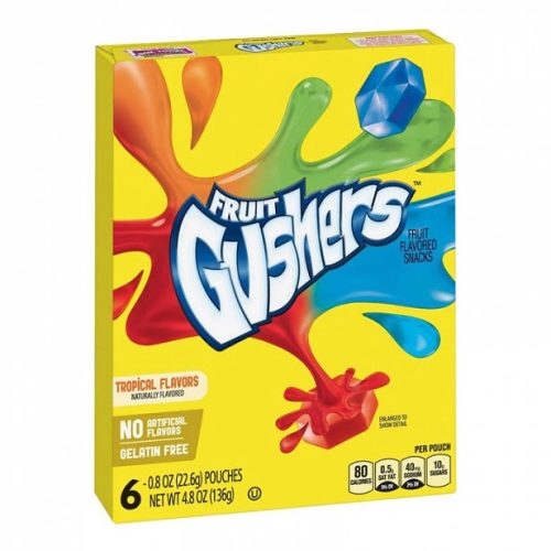 Fruit Gushers Tropical Trópusi ízű gumicukor 136g