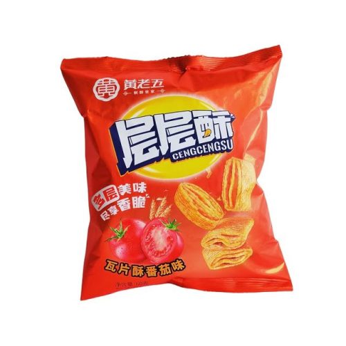 Huang Laowu Wheat Crust Tomato paradicsom ízű snack 60g