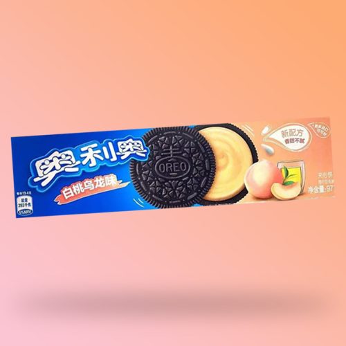 Oreo Japán fehér barack krémes keksz 97g