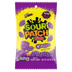 Sour Patch Kids Grape szőlő ízű savanyú gumicukor 227g