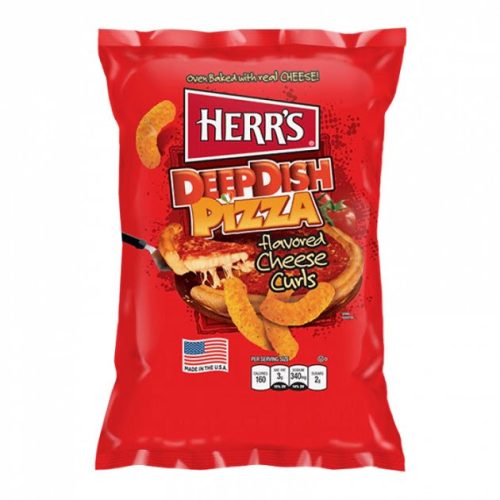 Herrs USA Deep Dish Pizza ízű chips 170g