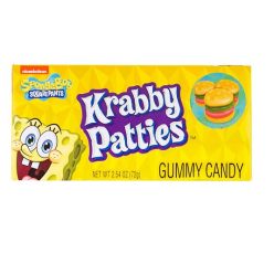   Spongebob Krabby Patties herkentyűburger formájú gumicukor 72g