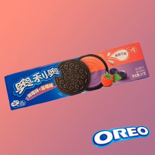 Oreo ázsiai málna és áfonya krémmel töltött keksz 97g