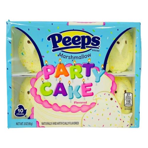 Peeps Party Cake 10 darabos csibe formájú mályvacukor 84g