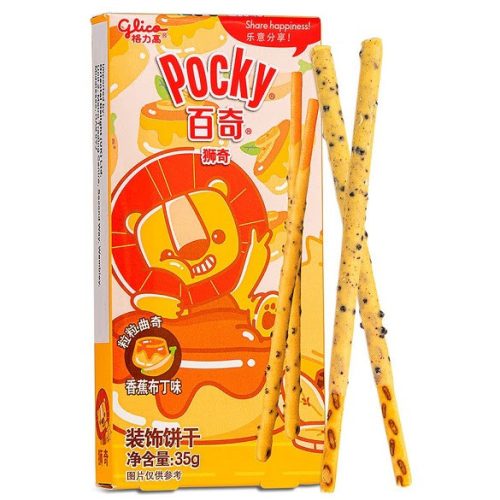 Glico Pocky Lion banános puding ízű ropi 45g