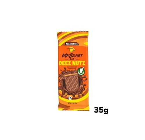 MrBeast Bar Deez Nutz mogyoró ízű csokoládé 35g