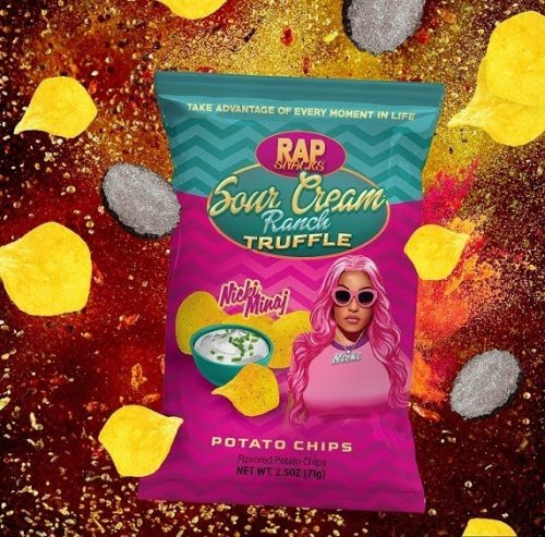 Rap Snack Nicki Minaj Sour Cream and Ranch tejföl és ranch ízű burgonyachips 71g