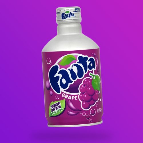 Fanta szőlő ízű üdítőital fém palackban 300ml