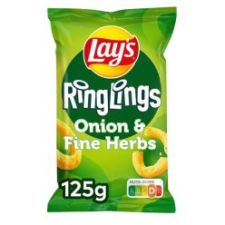 Lays Ringlings hagymakarika kukoricachips 125g