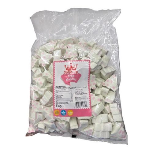 Kingsway Christmas Tree Mallows karácsonyfa formájú mályvacukor csomag 1kg