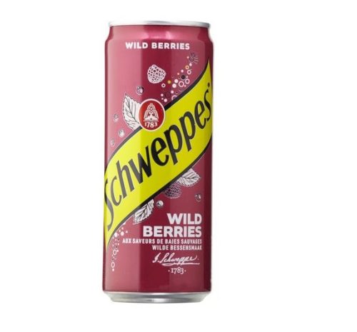 Schweppes Wild Berries vadbogyó ízű szénsavas üdítő 330ml